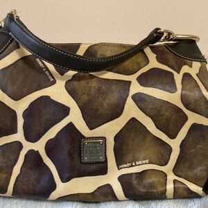 Medium giraffe print shoulder bag Dooney and Bourke